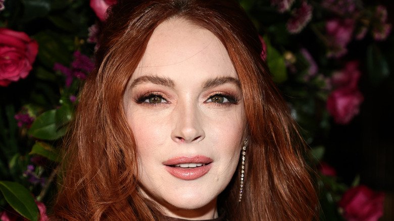 Lindsay Lohan posing