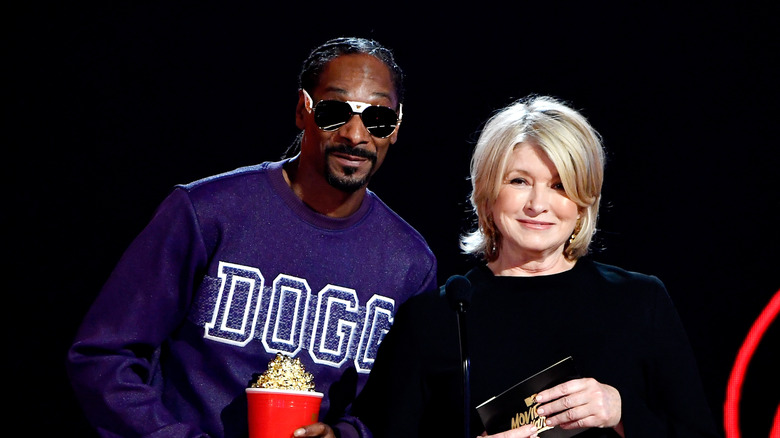 Martha Stewart and Snoop Dogg both smiling