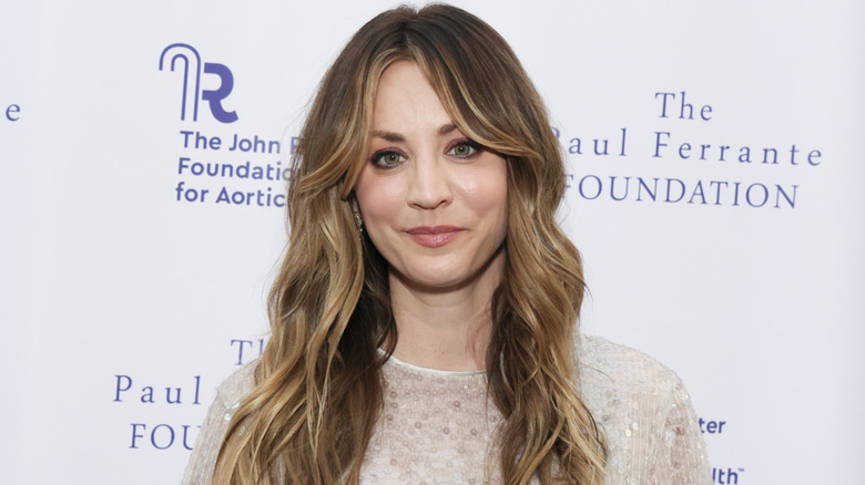 Kaley Cuoco at an event smiling