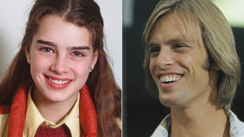 Brooke Shields, Keith Carradine smiling