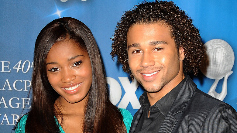 Keke Palmer and Corbin Bleu smiling
