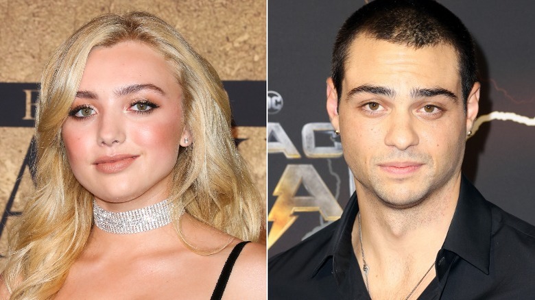 Peyton List, Noah Centineo smiling