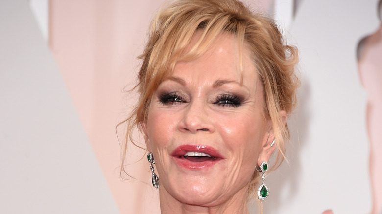 Melanie Griffith smiles