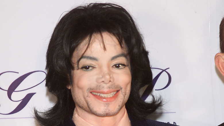 Michael Jackson smiles