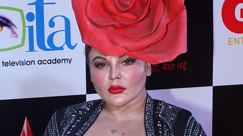 Rakhi Sawant posing at an event