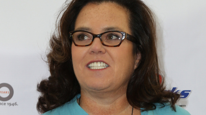 Rosie O'Donnell wearing glasses
