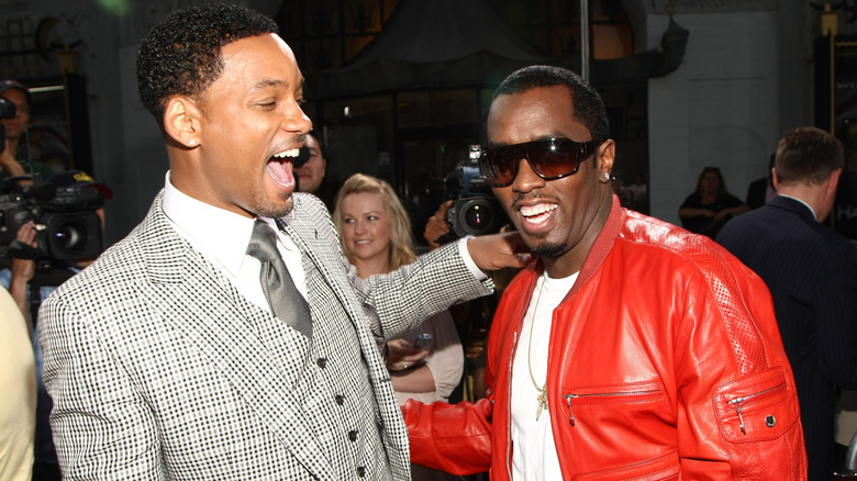 Will Smith and Diddy at a movie premiere.