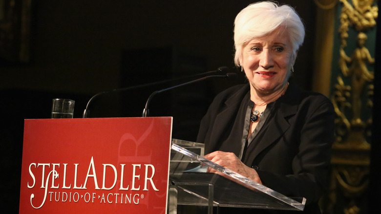 Olympia Dukakis speaking at a Stella Adler Studio of Acting event