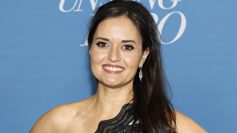 Danica McKellar smiling and posing