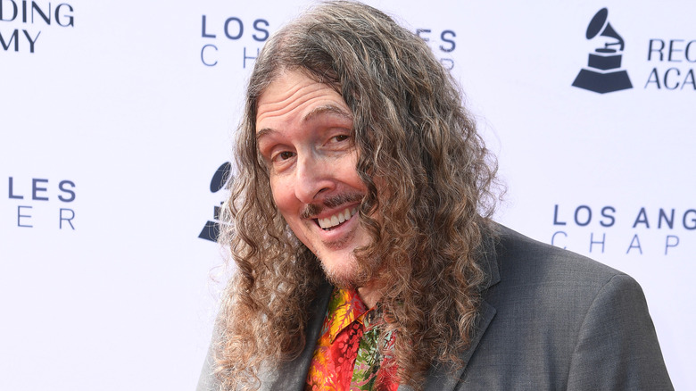 Weird Al Yankovic smiling