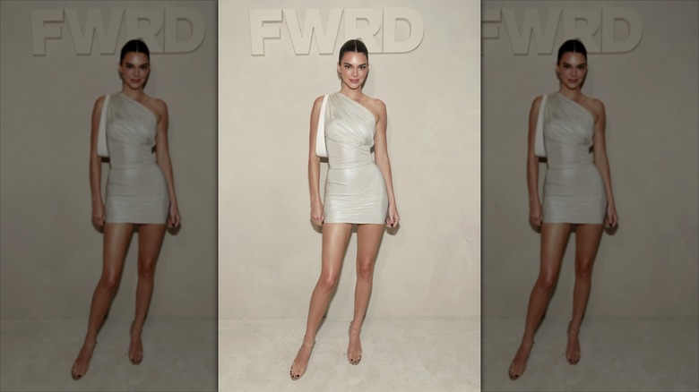 Kendall Jenner in a one-shoulder dress