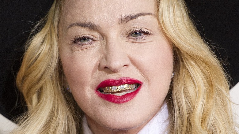 Madonna with teeth grill