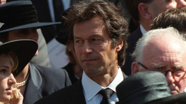 Imran Khan in a crowd of people