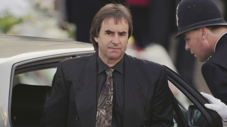 Chris de Burgh looking at the camera