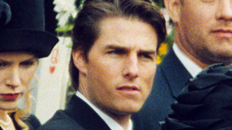 Tom Cruise looking serious