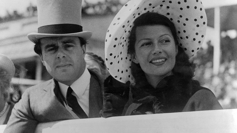 Prince Aly Khan, Rita Hayworth smiling