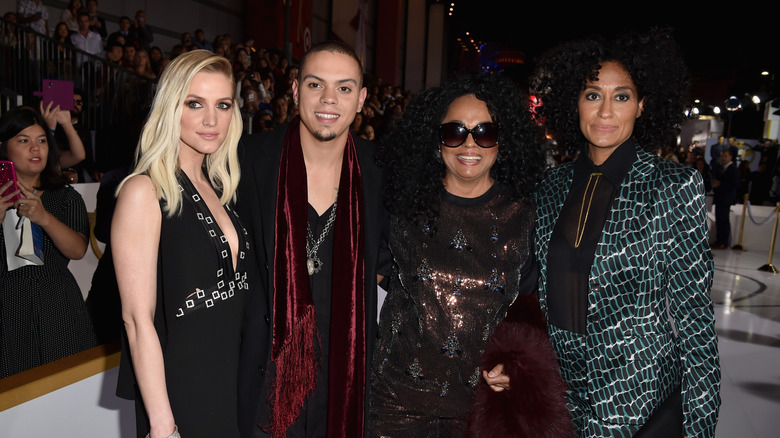Ashlee Simpson, Evan Ross, Diana Ross, Tracee Ellis Ross