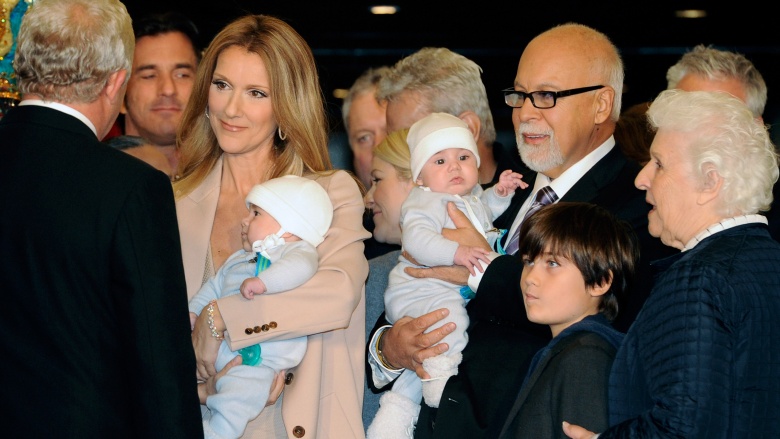 Rene Angelil Celine Dion Sons 