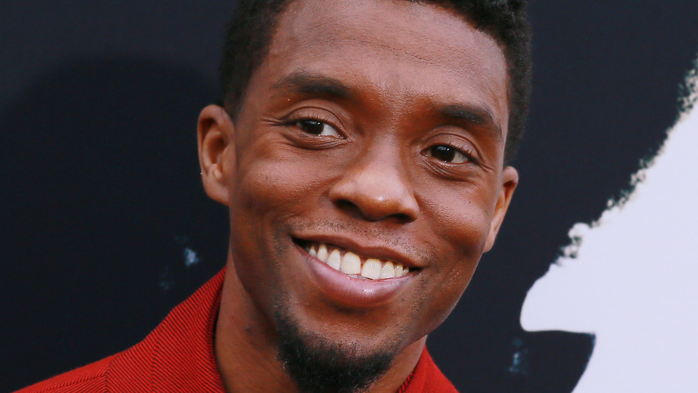 Chadwick Boseman smiling