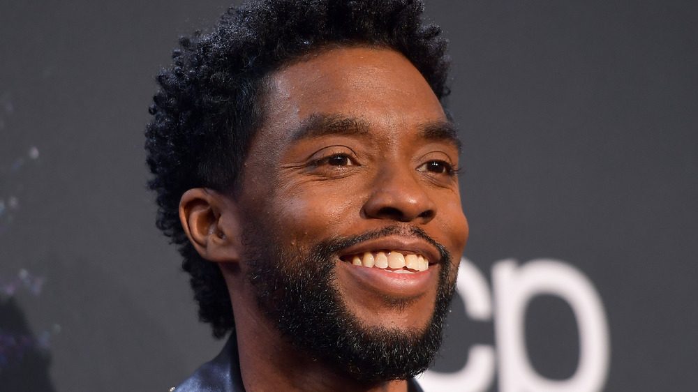 Chadwick Boseman smiling