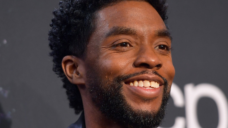 Chadwick Boseman posing