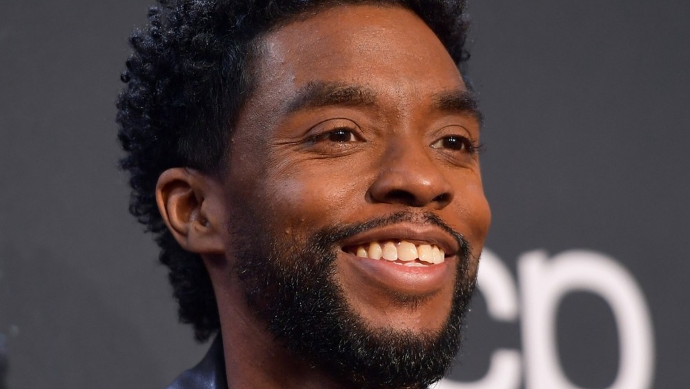 Chadwick Boseman smiling