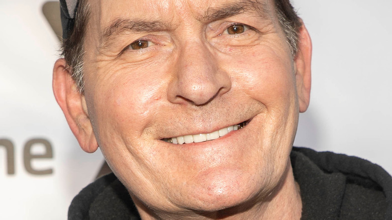Charlie Sheen with wide smile
