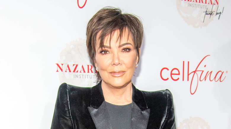 Kris Jenner slight smile