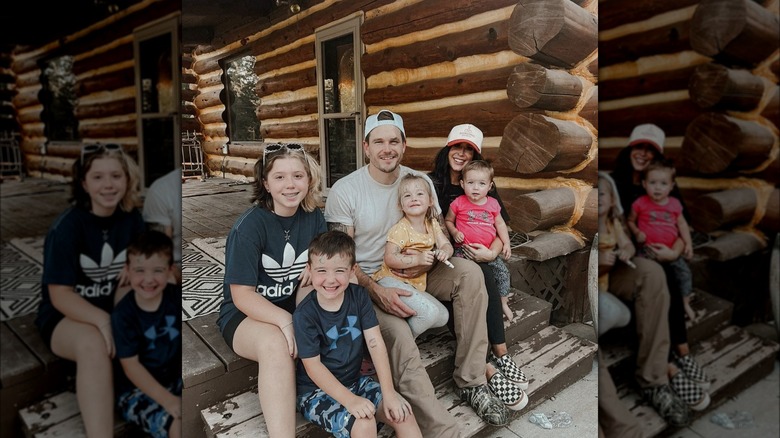 Chelsea and Cole DeBoer with their kids