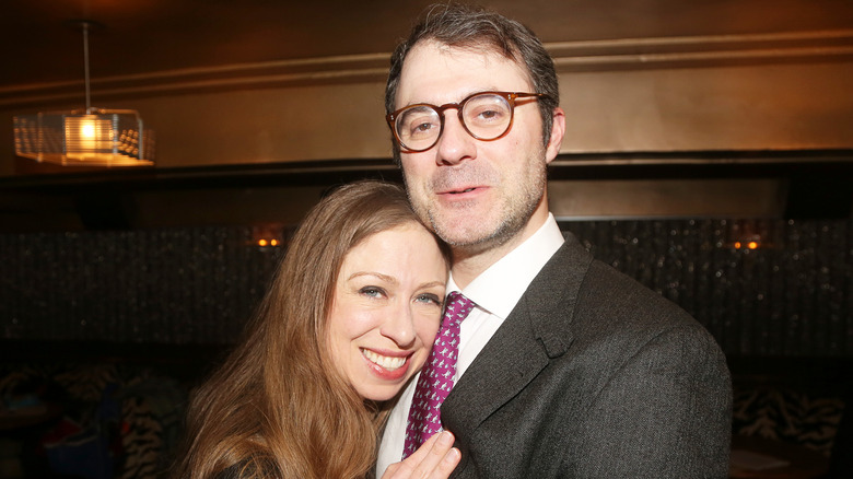 Chelsea Clinton and Marc Mezvinsky at the 2024 Vineyard Theatre Annual Gala