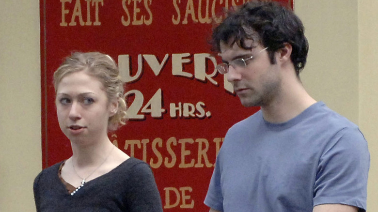 Chelsea Clinton and Marc Mezvinsky in New York City