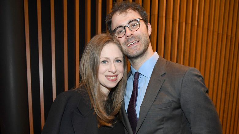Chelsea Clinton and Marc Mezvinsky at Statue Of Liberty Museum Opening Celebration