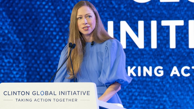 Chelsea Clinton talking