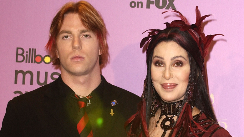 Elijah Blue Allman posing with Cher