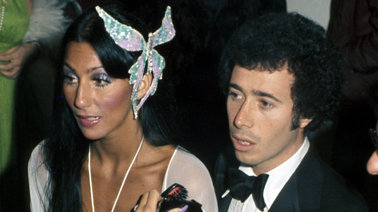 Cher and David Geffern at 1974 Grammys 