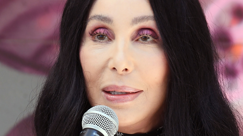 Cher gazing in front