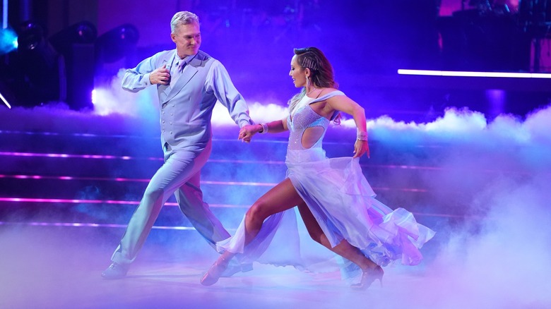 Cheryl Burke and Sam Champion dancing