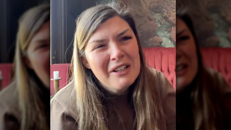 Candis Meredith cries in an Instagram video
