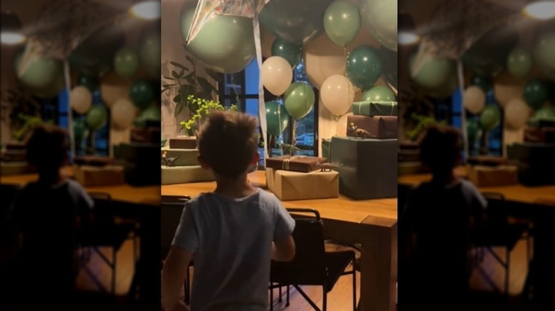 Gaines' kid celebrating a birthday
