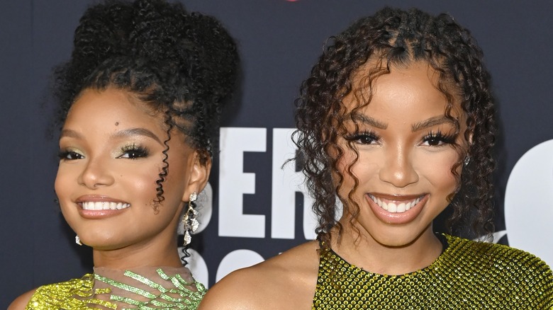 Chloe and Halle Bailey smiling