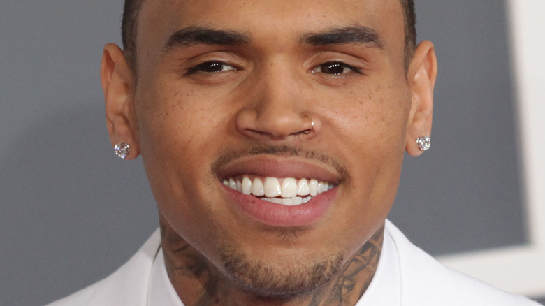 Chris Brown smiling