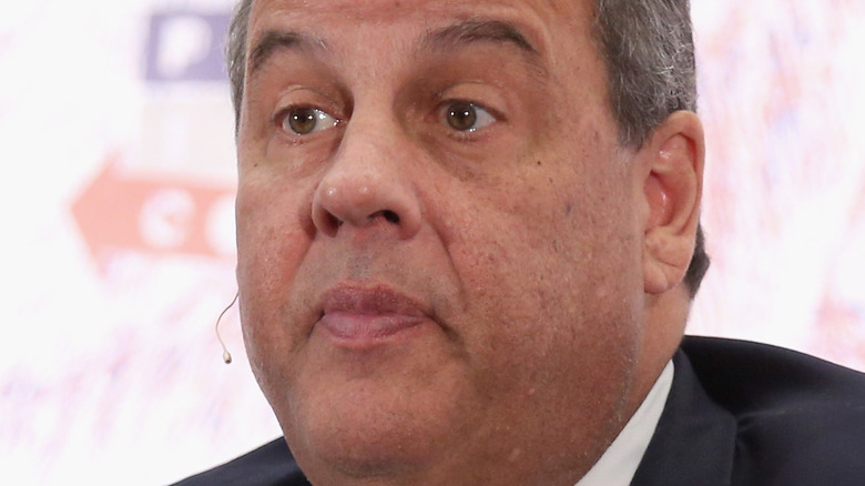 Chris Christie frowning big eyes 