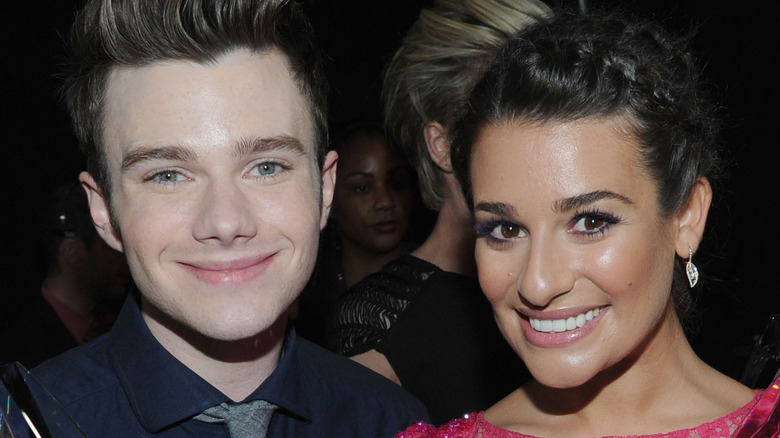 chris colfer lea michele awards