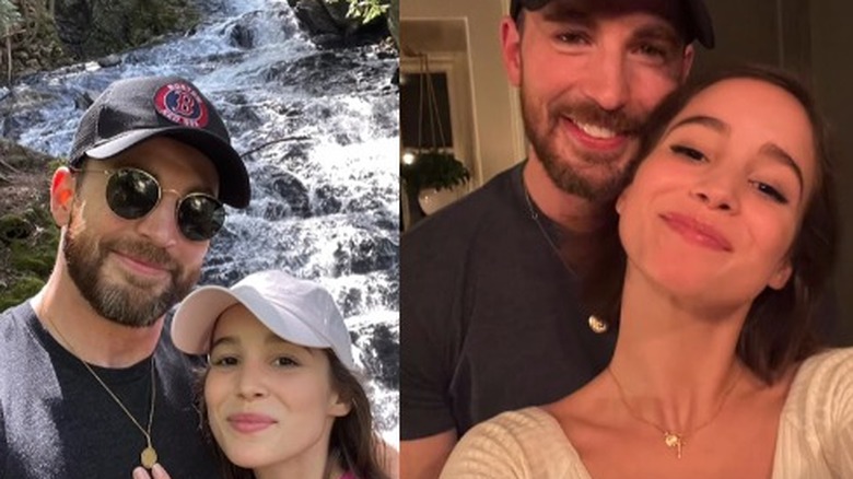 Chris Evans and Alba Baptista together in a series of photos