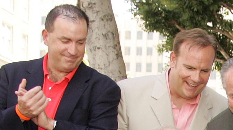 Tom and Kevin Farley clapping
