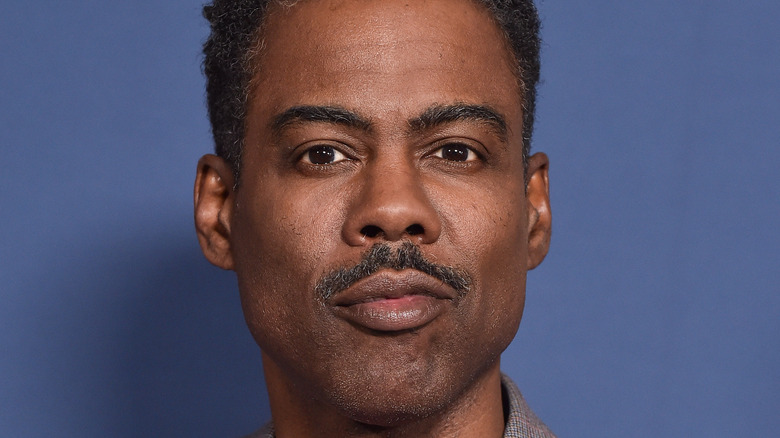 Chris Rock with moustache