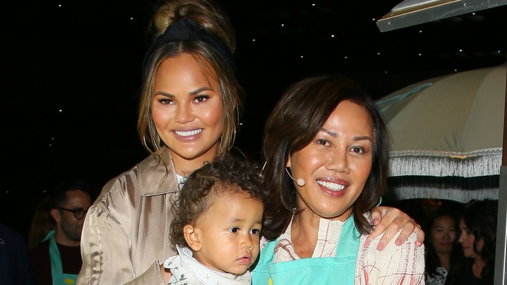 Chrissy Teigen, Pepper Thai and Miles Stevens