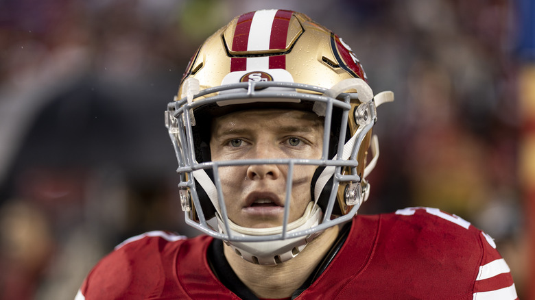 Christian McCaffrey 49ers football helmet