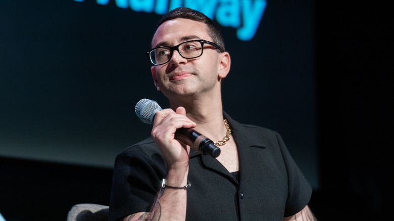 Christian Siriano promoting Bravo's "Project Runway All-Stars"