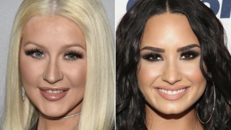 Christina Aguilera and Demi Lovato